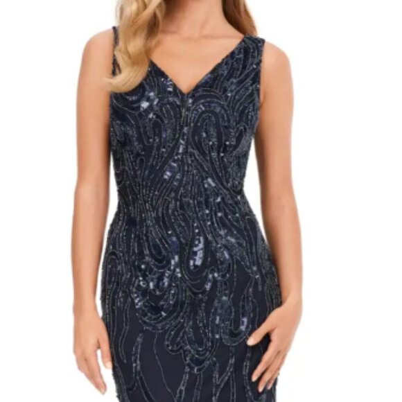 Ashley Lauren 11204 Evening Dress Twilight size 8 - Picture 4 of 7